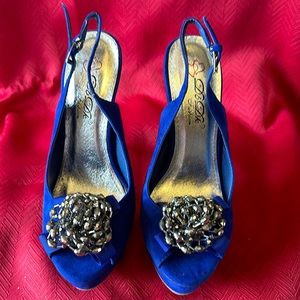 DbDk Fashion Blue 5.5” Stiletto  Heels  Size 7